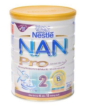 Sữa bột Nan Pro 2 - hộp 800g (dành cho trẻ 6-12 tháng)