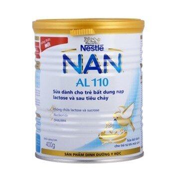 Sữa bột Nan AL110 (AL-110) - hộp 400g (dành cho trẻ tiêu chảy và không dung nạp đường lactose)