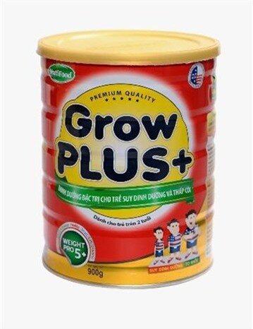 Sữa bột Nutifood Grow Plus + Suy dinh dưỡng - Hộp 900g (dành cho trẻ từ 1 tuổi trở lên suy dinh dưỡng)