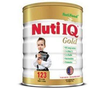 Sữa bột Nutifood Nuti IQ Gold 123 - hộp 900g (dành cho trẻ từ 1-3 tuổi)