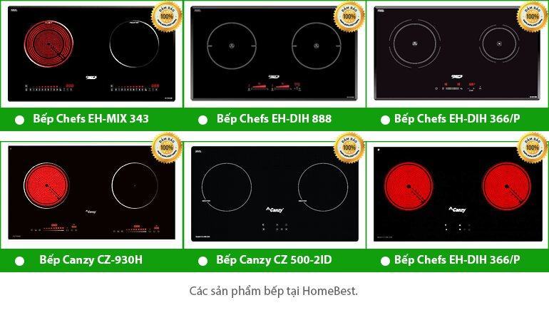 Top thương hiệu bếp từ giá mềm chất lượng hàng đầu