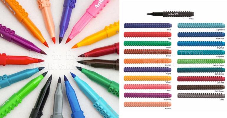 Artline Stix Brush Marker với 20 màu sắc tươi sáng tuyệt đẹp cho bạn thỏa sức sáng tạo