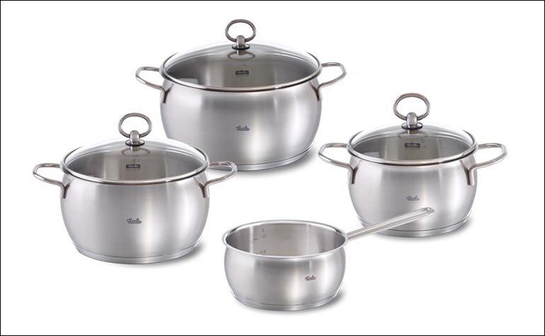 Bộ nồi Fissler C + S Prestige trông như một tác phẩm nghệ thuật tuyệt đẹp