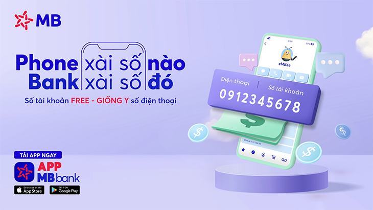 Cách đăng ký mở thêm số tài khoản trùng số điện thoại miễn phí trên App MBBank