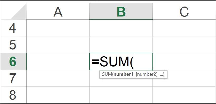 Cách dùng hàm SUM trong Excel để tính tổng