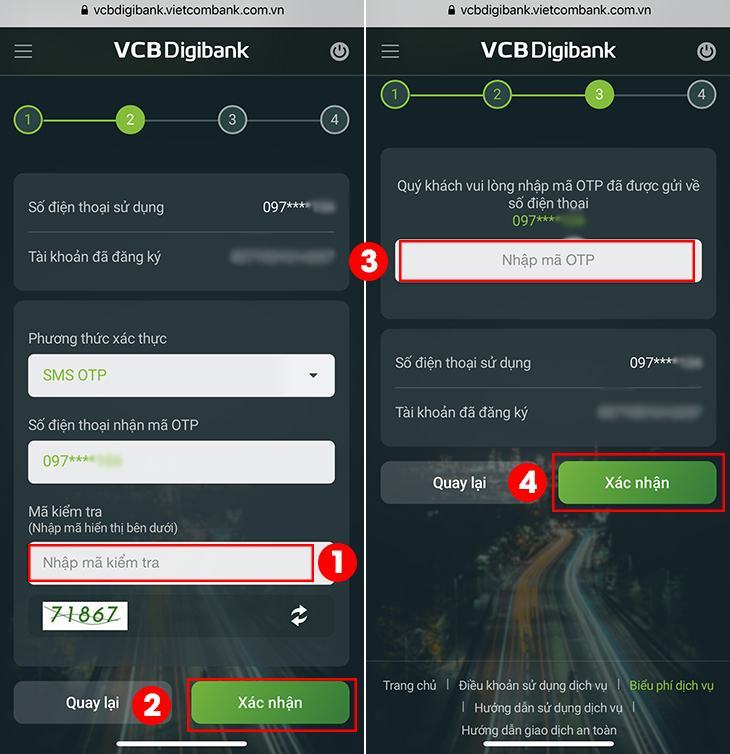 Hủy dịch vụ SMS đang hoạt động qua VCB - IB @ nking