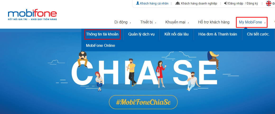 Kiểm tra trên trang web của nhà điều hành