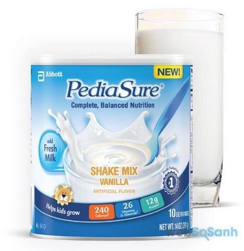 Cách pha sữa bột Abbott Pediasure cho bé tăng cân nhanh