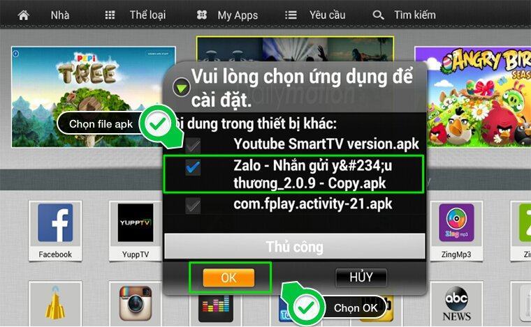 tải xuống ứng dụng bên ngoài APK trên TCL TV