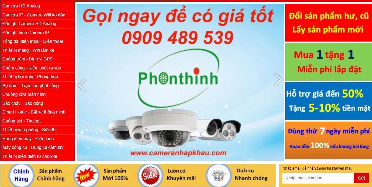 Cameranhapkhau.com – Cam kết bán hàng chính hãng, tư vấn chuyên nghiệp, giá tốt nhất