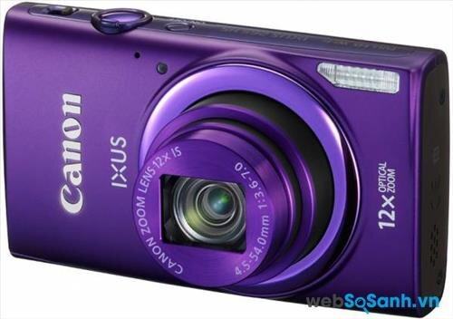 Ống kính máy ảnh compact Canon IXUS 300 HS có tiêu cự 4,5- 54 mm, zoom 12x