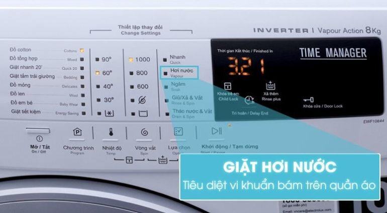 Tư vấn mua máy giặt Electrolux 8kg inverter giá rẻ tốt nhất