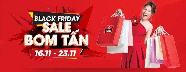 Sendo sale khuyến mãi lớn Black Friday Việt Nam 2018