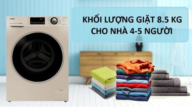 Máy giặt nước nóng Aqua Inverter 8.5 kg AQD-DD850A (N2)