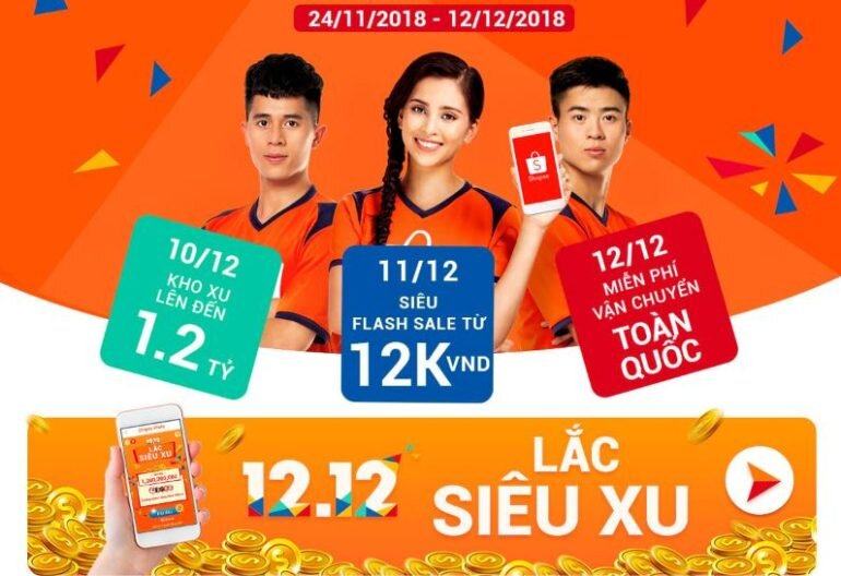 Chương trình siêu khuyến mãi đại tiệc sinh nhật Shopee 12/12 có gì ?