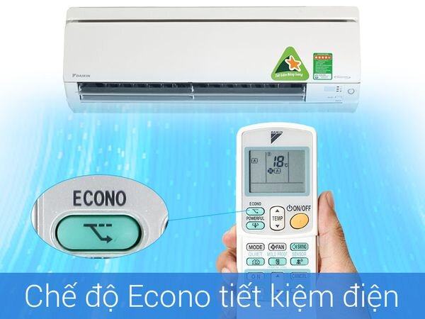 Chế độ Econo Cool tiết kiệm điện trên điều hòa đaikin hữu ích trong ngày nắng nóng