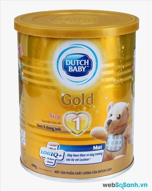 Sữa bột Dutch Lady Cô gái Hà Lan Gold Step 1 dinh dưỡng cho bé từ 0 đến 6 tháng