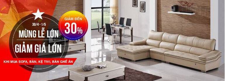 Giảm giá lớn khi mua Sofa, bàn, kệ tivi, bàn ăn tại Anomaxx