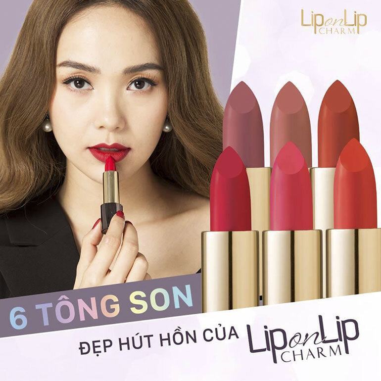 Son dưỡng môi Collagen Lip On Lip Charm mang đến cho phái đẹp nhiều tông màu khác nhau cho phái đẹp lựa chọn