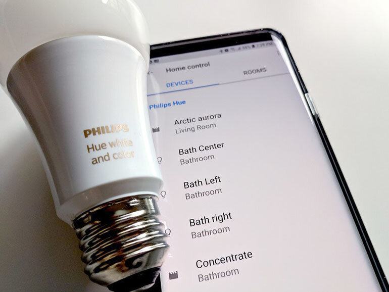 Đèn Philips Hue White với tính năng kết nối điện thoại thông minh