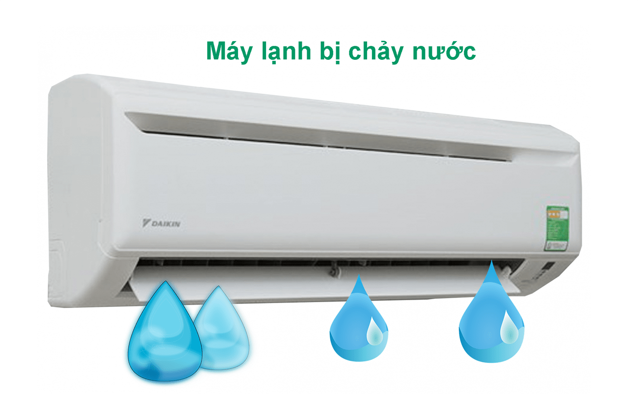 Máy lạnh bị rò rỉ nước