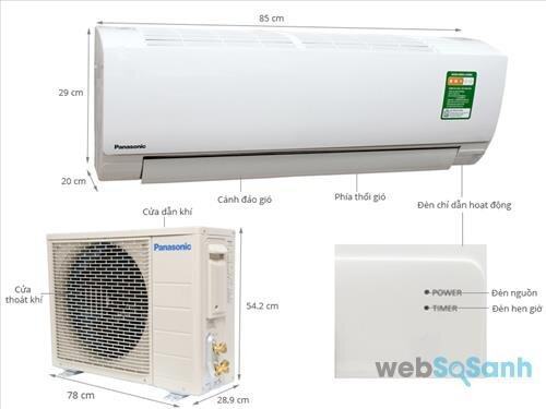 Điều hòa Panasonic 1 chiều 12000btu inverter CU / CS - 12QKH