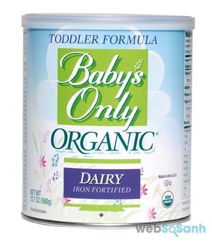 Top 4 sữa bột Organic không chứa GMO cho bé tốt nhất hiện nay
