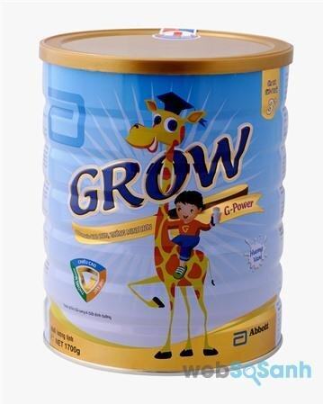 Giá sữa bột Abbott Grow cập nhật mới nhất tháng 7/2016