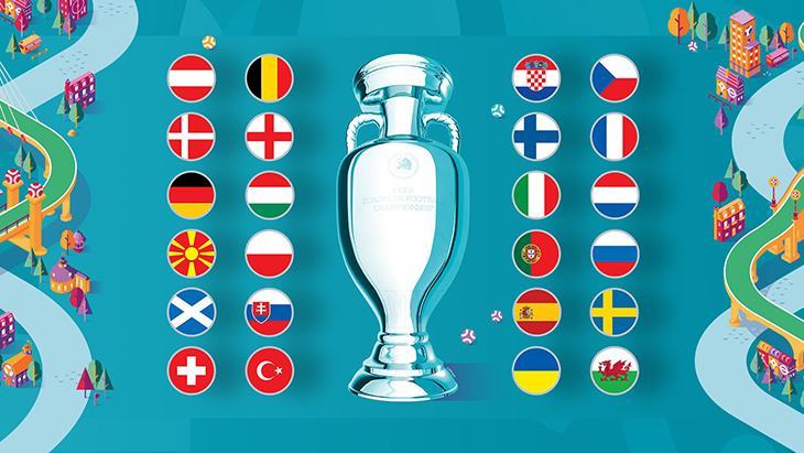 24 đội tham dự vòng chung kết Euro 2020