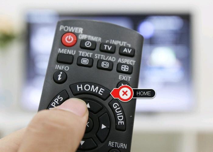 giao diện màn hình chính của tôi trên TV panasonic