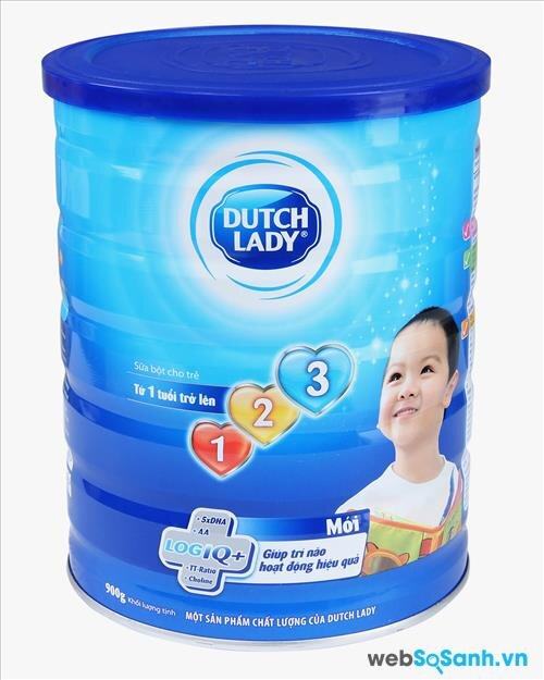 Sữa bột Dutch Lady Cô gái Hà Lan 123 dinh dưỡng cho bé từ 1 đến 3 tuổi