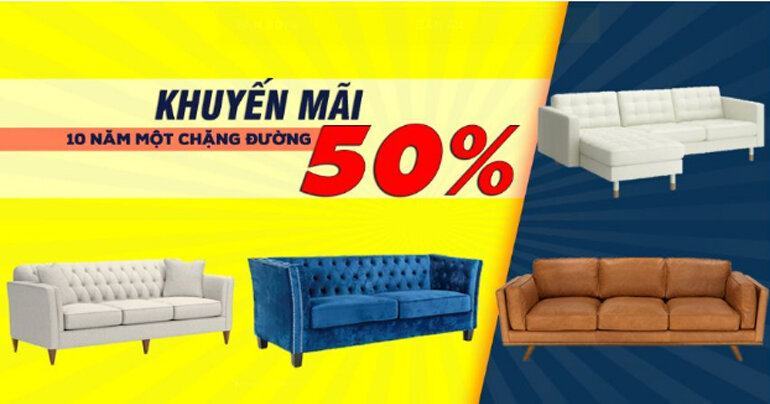 Ưu đãi đặc biệt khi mua nội thất tại Hưng Phát Sài Gòn nhân dịp kỷ niệm 10 năm phát triển