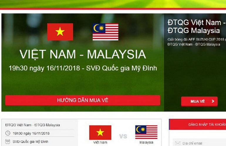 Mua vé bóng đá online AFF Cup 2018 khó nhưng không phải là không thể nếu bạn biết những điều sau