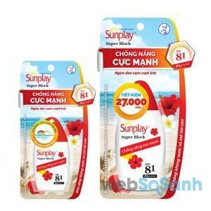 Review kem chống nắng Sunplay Super Block SPF81 PA++++