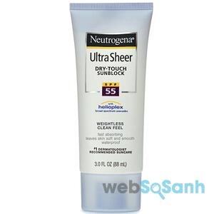 Kem chống nắng cho da nhờn neutrogena ultra sheer