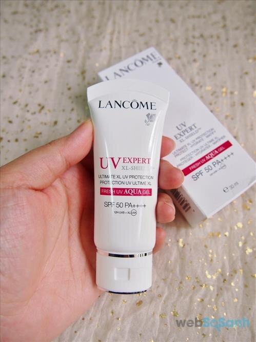 Review kem chống nắng Lancome UV Expert XL-Shield Fresh UV AQUA Gel SPF50 PA++++