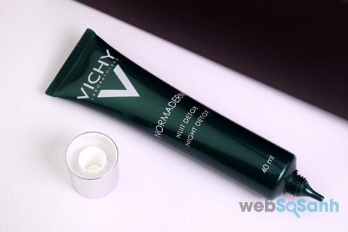 Vichy Normaderm Night Detox Night Cream có thiết kế đơn giản nhưng đẹp mắt