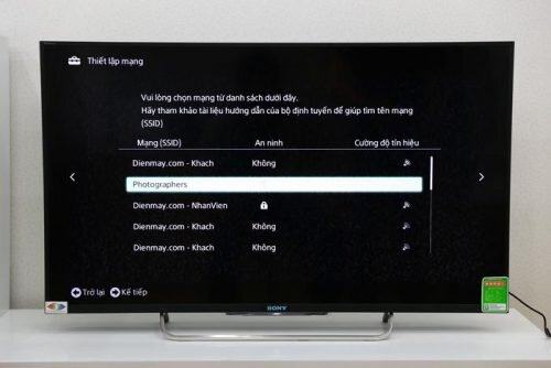 Kết nối không dây với TV Sony