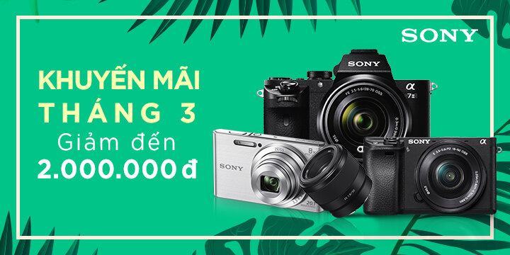 Giảm giá tới 2 TRIỆU ĐỒNG – Mua máy ảnh và ống kính Sony chưa bao giờ rẻ đến thế