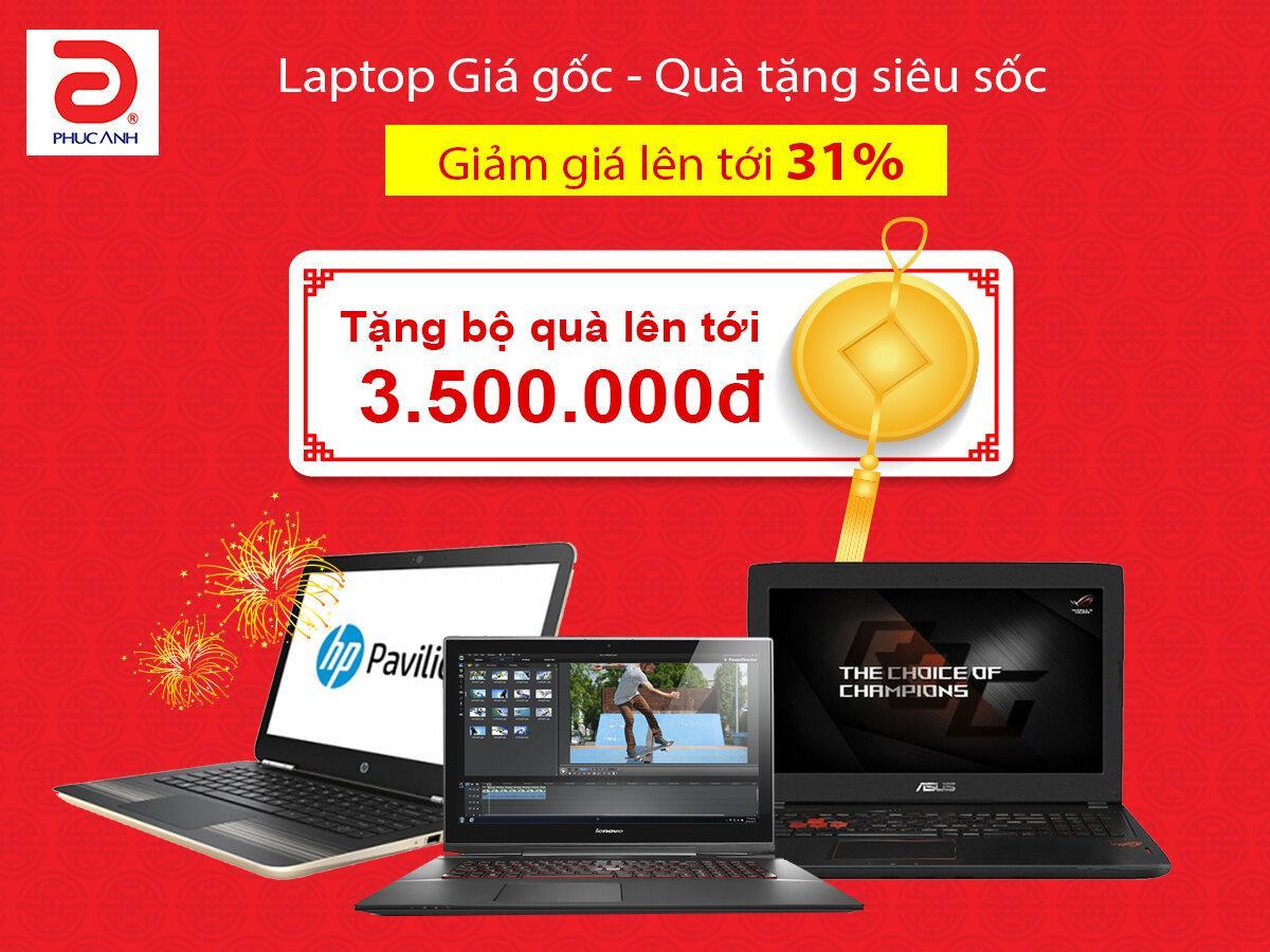 Laptop giá gốc – Quà tặng siêu sốc