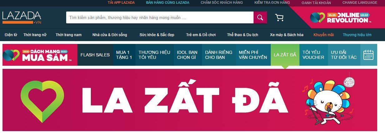 Lạc trôi với Lazada