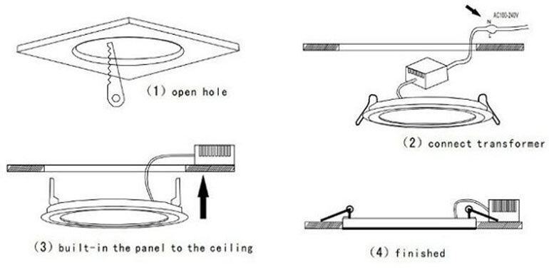 Hướng dẫn cách lắp đặt đèn led âm trần đúng cách nhất