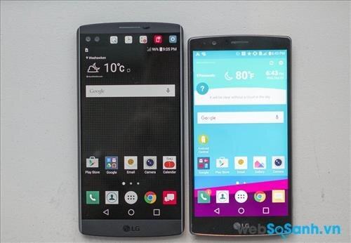 So sánh điện thoại thông minh LG V10 và LG G4