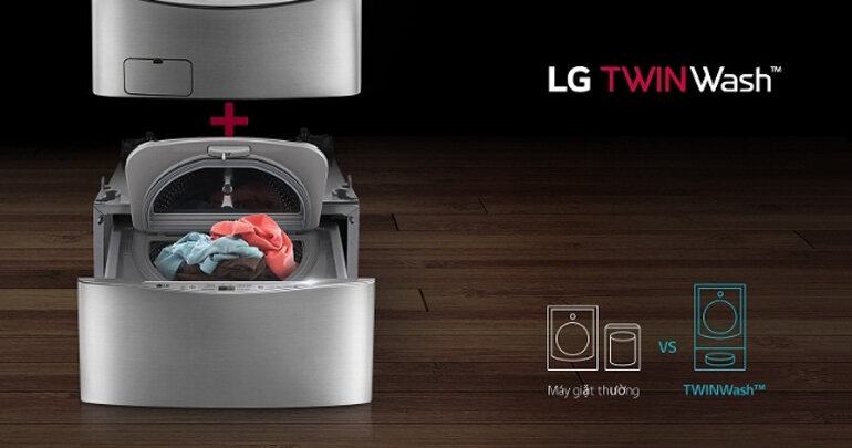 Đánh giá review máy giặt lồng đôi LG Twin wash F2719SVBVB / T2735NWLV – Xám thời thượng, chất lượng cực ngon