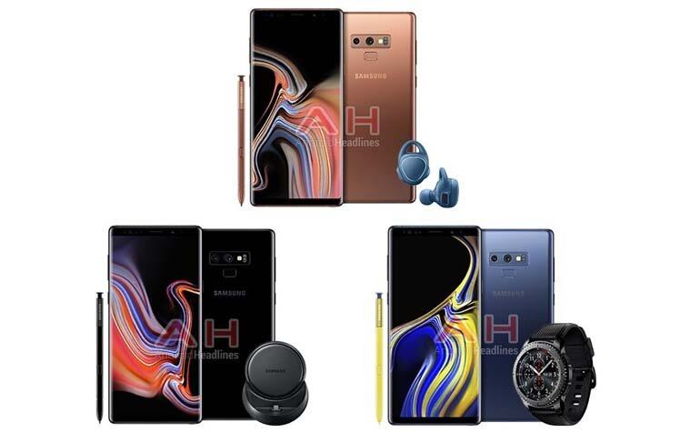 Những hình ảnh rò rỉ cho thấy những màu sắc rực rỡ trên Galaxy Note 9