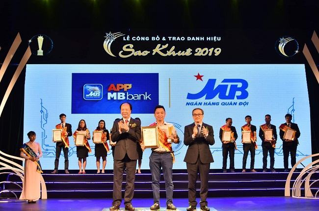 Ứng dụng MBBank nhận Giải thưởng Sao Khuê năm 2019