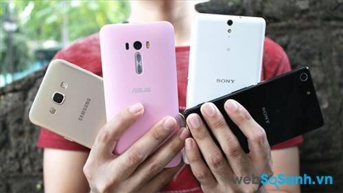 So sánh camera điện thoại Xperia M5, C5, Galaxy A8 và Zenfone Selfie