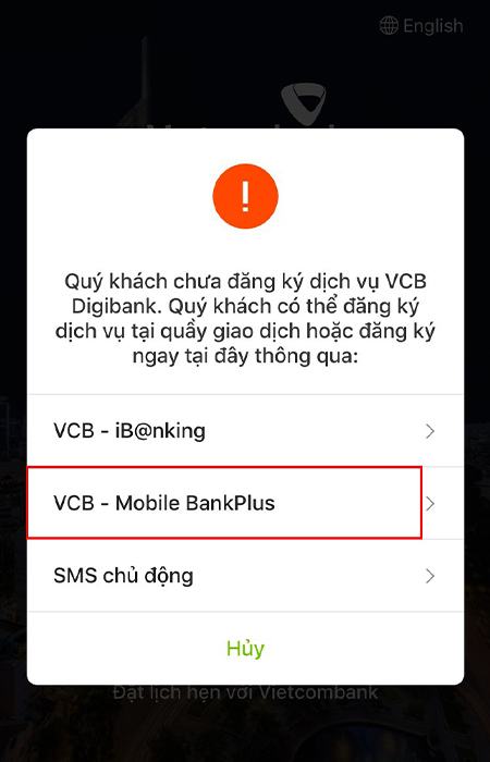 Chọn VCB - Mobile BankPlus