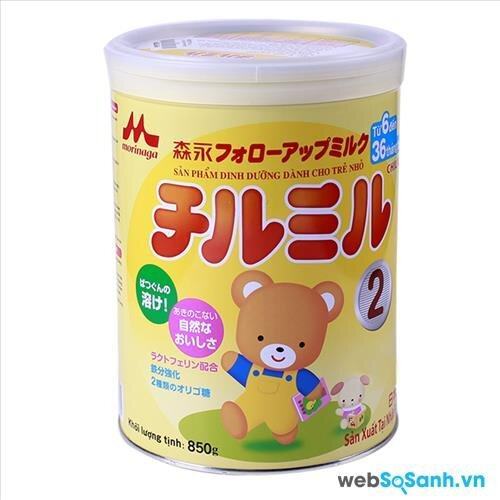 Sữa bột Morinaga Chilmil số 2 dinh dưỡng cho bé từ 6 đến 36 tháng tuổi