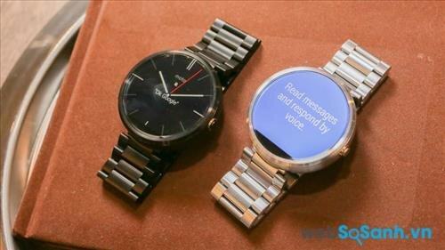 So sánh đồng hồ thông minh Motorola Moto 360 và Pebble Time Round